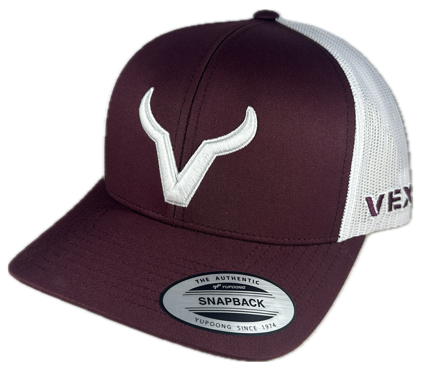 Vexil Brand - White Icon - Maroon/White Mesh